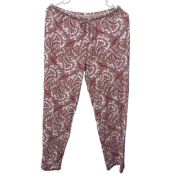 Lauren Ralph Lauren Floral Paisley Print Cotton 2 Piece Comfy Sleep Pajama Set - Picture 3 of 14